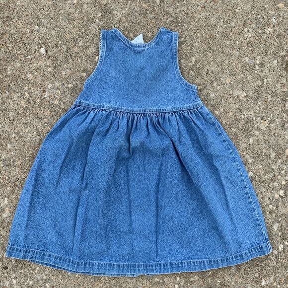 Vintage OshKosh B’Gosh blue jean dress overalls Size 6 - Picture 2 of 6